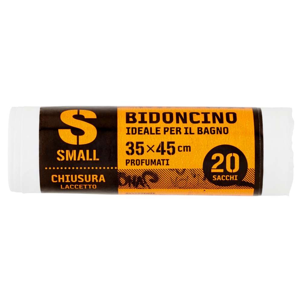 Bidoncino ideale per il bagno 35x45 cm 20 sacchi