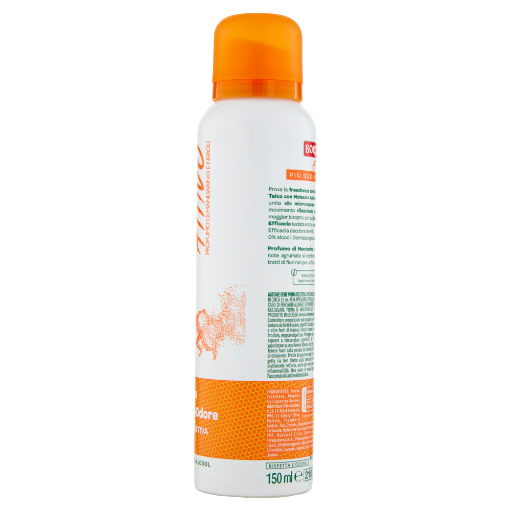 Borotalco Attivo Profumo di Mandarino e Neroli Deo Spray 150 ml