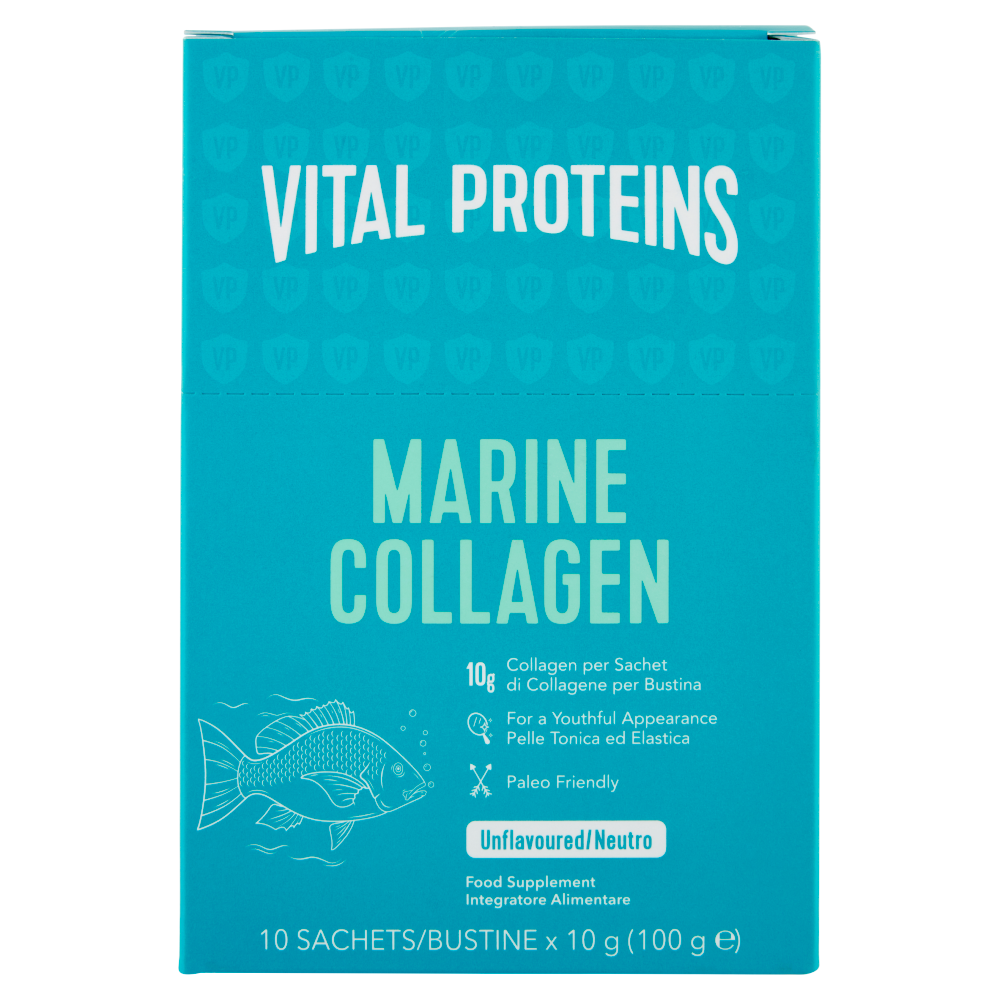 VITAL PROTEINS Marine Collagen Integratore alimentare in polvere a base di collagene bustine 10x10g