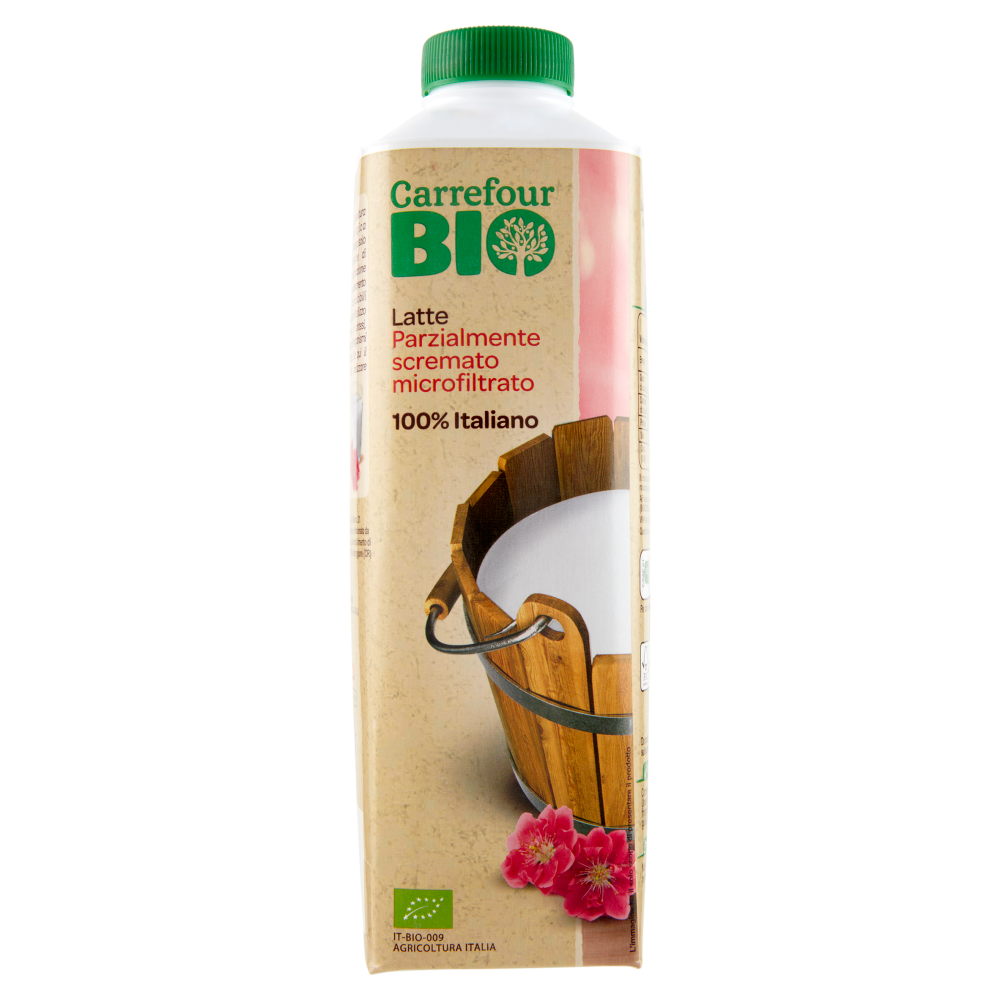 Carrefour Bio Latte Parzialmente scremato microfiltrato 1 L