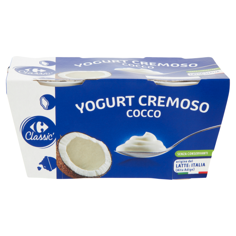 Carrefour Classic Yogurt Cremoso Cocco 2 x 125 g