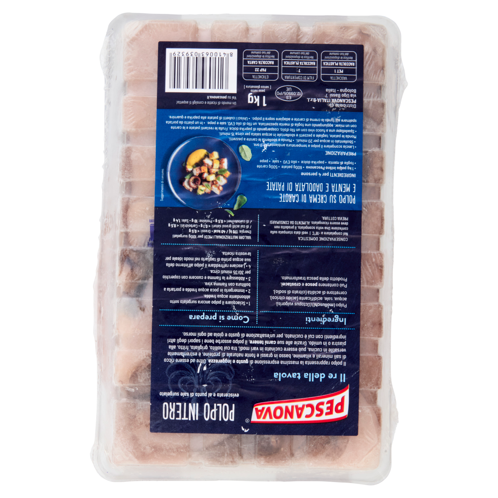 Pescanova Polpo Intero al punto di sale surgelato 1 kg