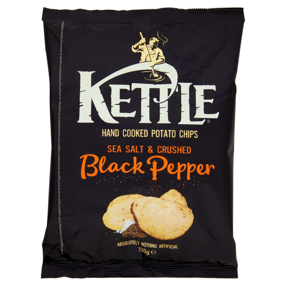 Kettle Sea Salt & Crushed Black Pepper 130 g