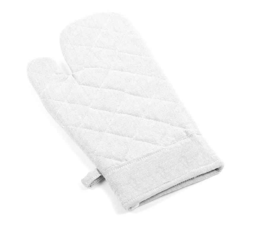 Carrefour Guanto da forno, 100% cotone, colore bianco