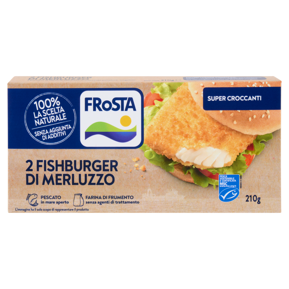 FRoSTA 2 Fishburger di Merluzzo 210 g
