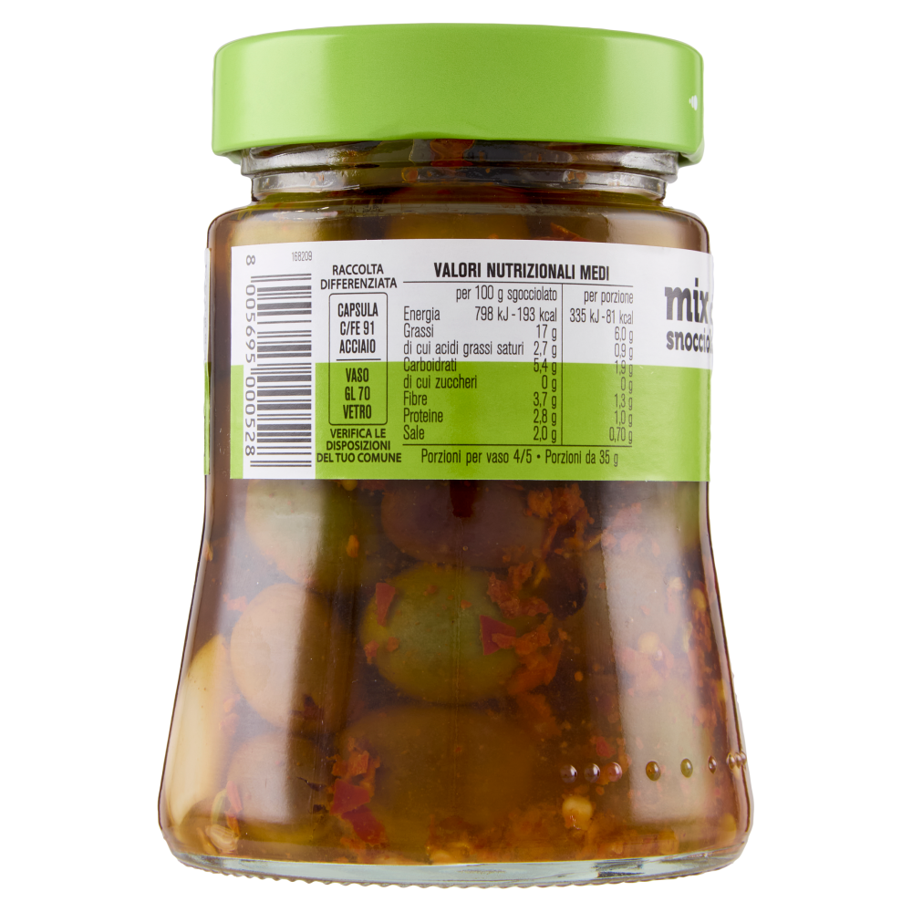 D'Amico Mix di olive piccanti snocciolate 280 g