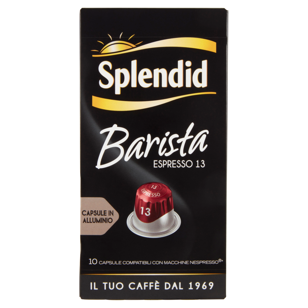 Splendid Barista 13- 10 Capsule Caff&egrave; Compatibili con Macchine Nespresso*&reg; Original 52g