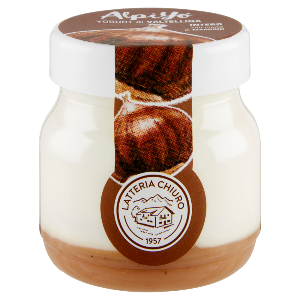 AlpiYò Yogurt di Valtellina Intero con crema di Marroni 125 g