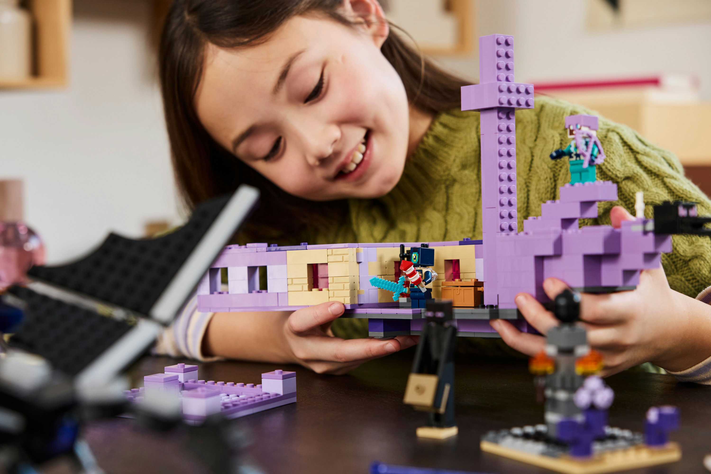 LEGO Minecraft L&rsquo;Enderdrago e la Nave dell&rsquo;End