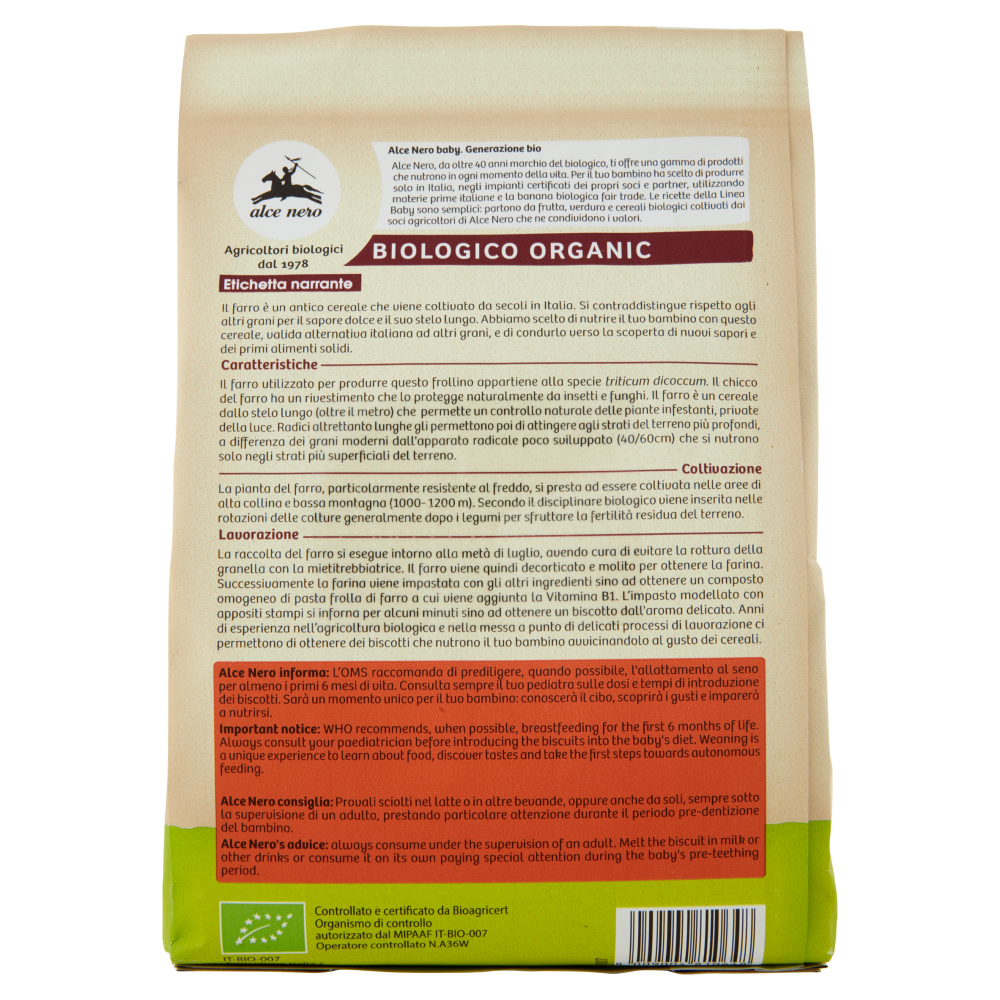 alce nero Biscotti di Farro 250 g