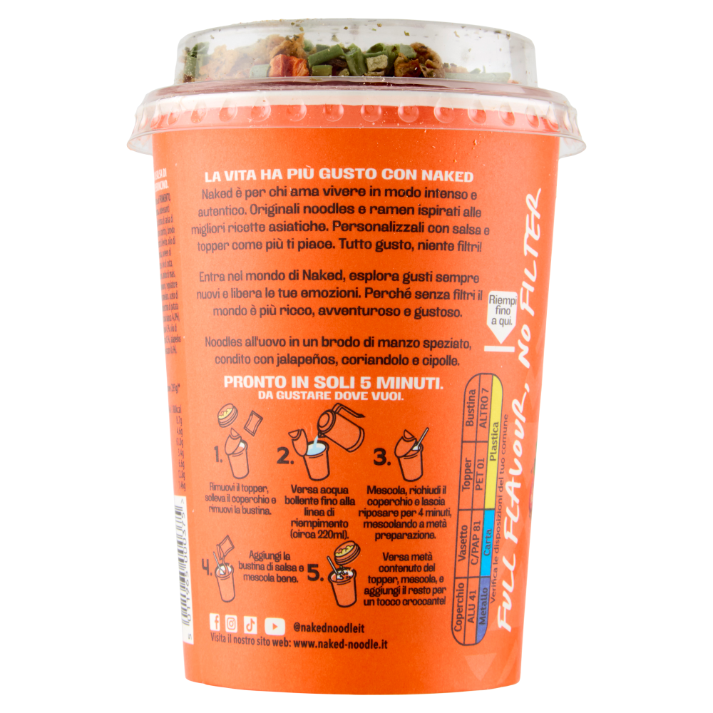 Naked Hot Beef Ramen 84 g