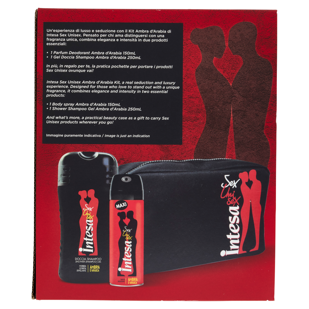 Intesa Sex Unisex Parfum Deodorant Ambra 150 mL + Gel Doccia Shampoo Ambra 250 mL