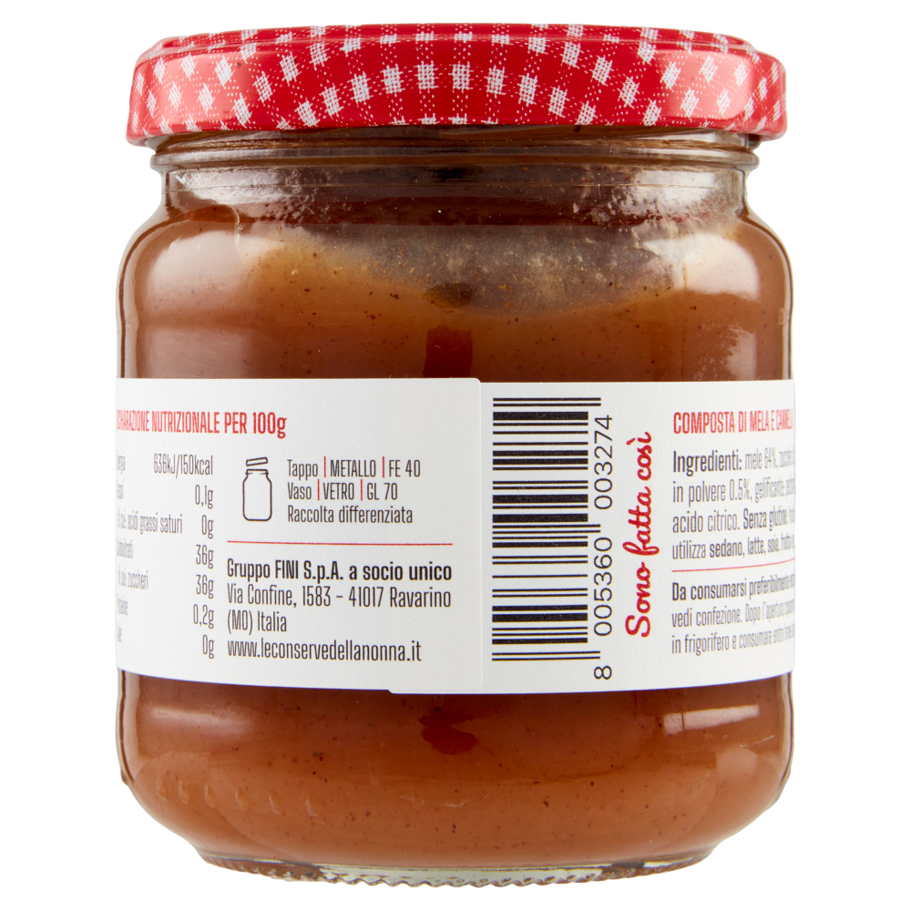 Le Conserve della Nonna Mela e Cannella 210 g