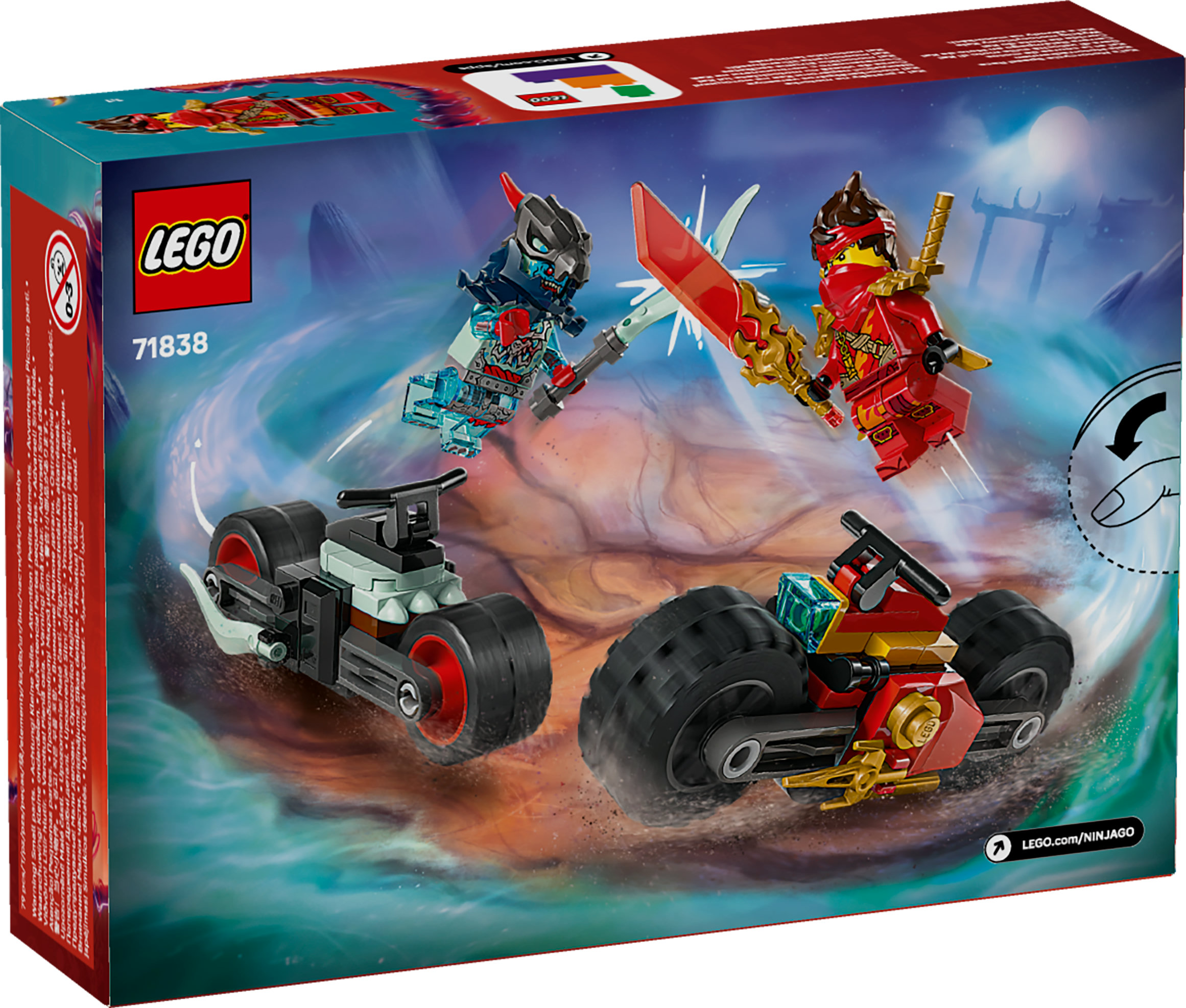 LEGO NINJAGO Gara di velocità sulla moto di Kai