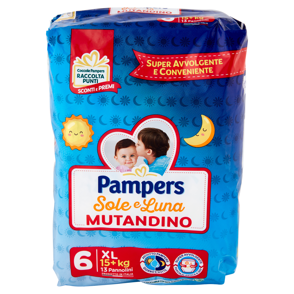 Pampers Sole e Luna Mutandino 6 XL 13 pz