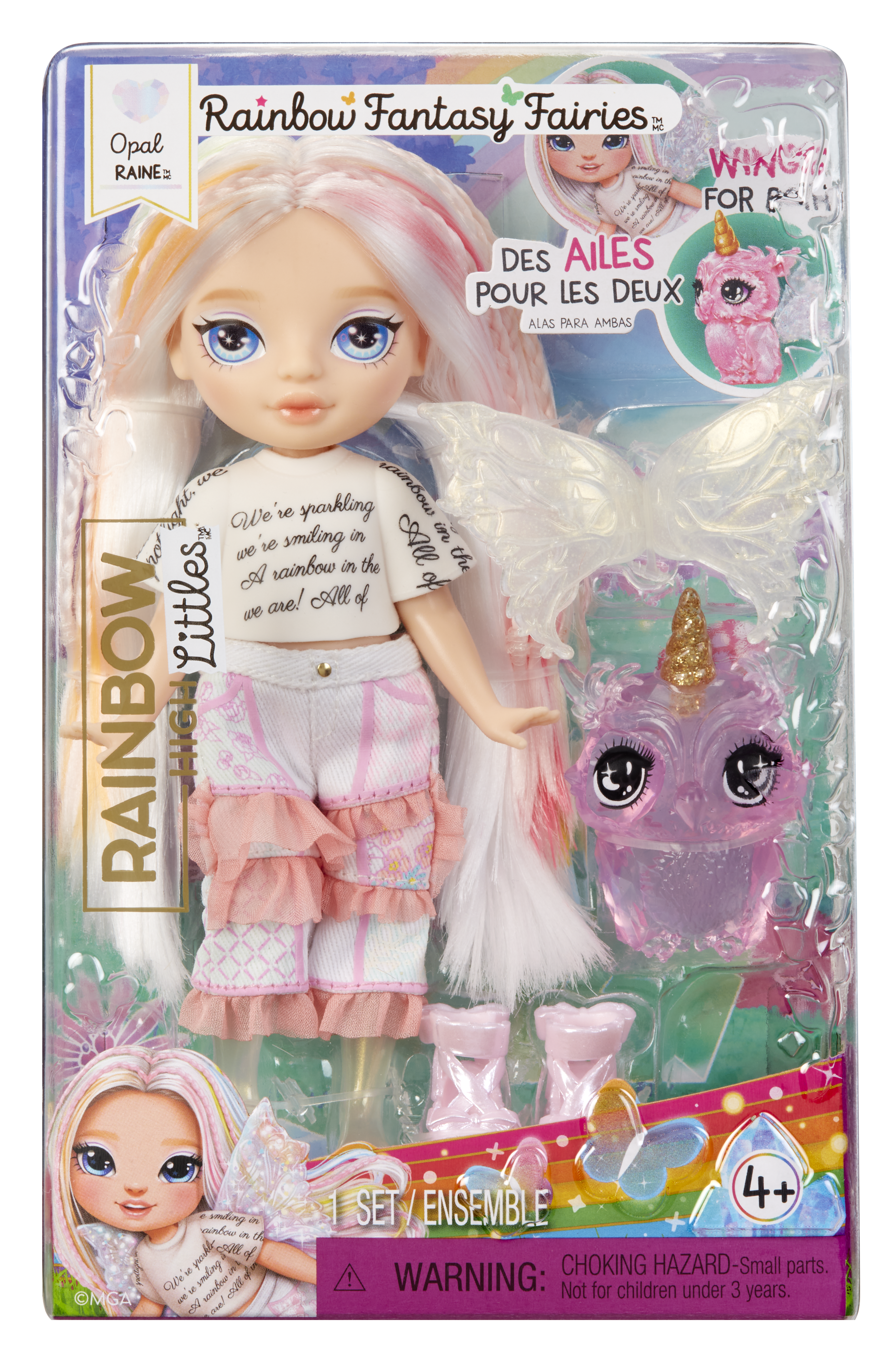 Rainbow High Littles Rainbow Fantasy Fairies Doll- Opal (Rainbow)