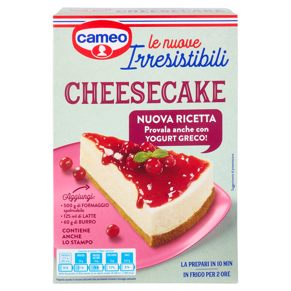 cameo le nuove Irresistibili Cheesecake 217 g
