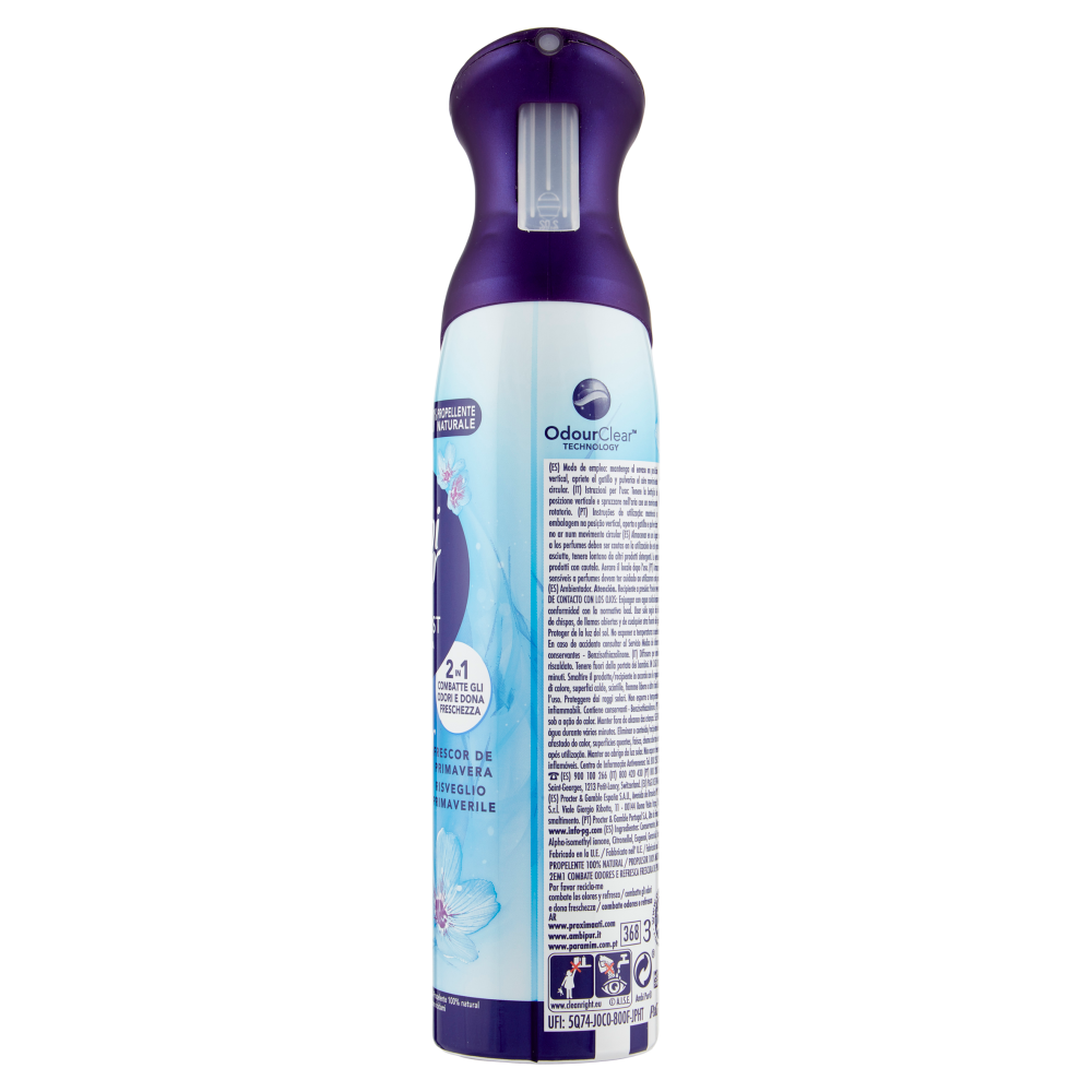Ambi Pur Profumatore per Ambienti Deodorante Spray, Risveglio Primaverile 185 ml