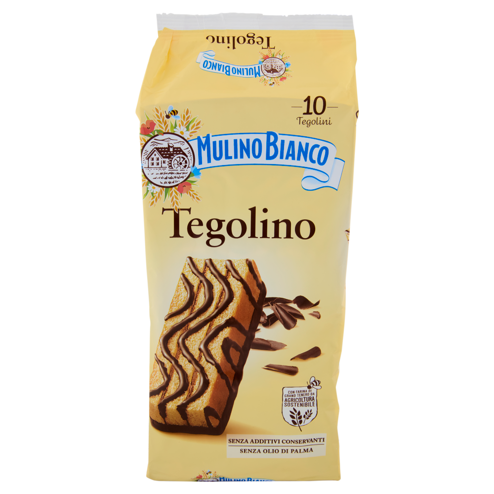 Mulino Bianco Tegolino Merenda senza Additivi Conservanti 10 pezzi 350 g