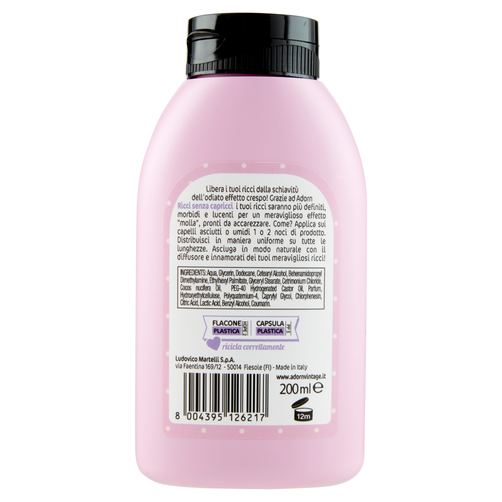 Adorn Caring Crema Ricci Anticrespo Ricci senza capricci 200 ml