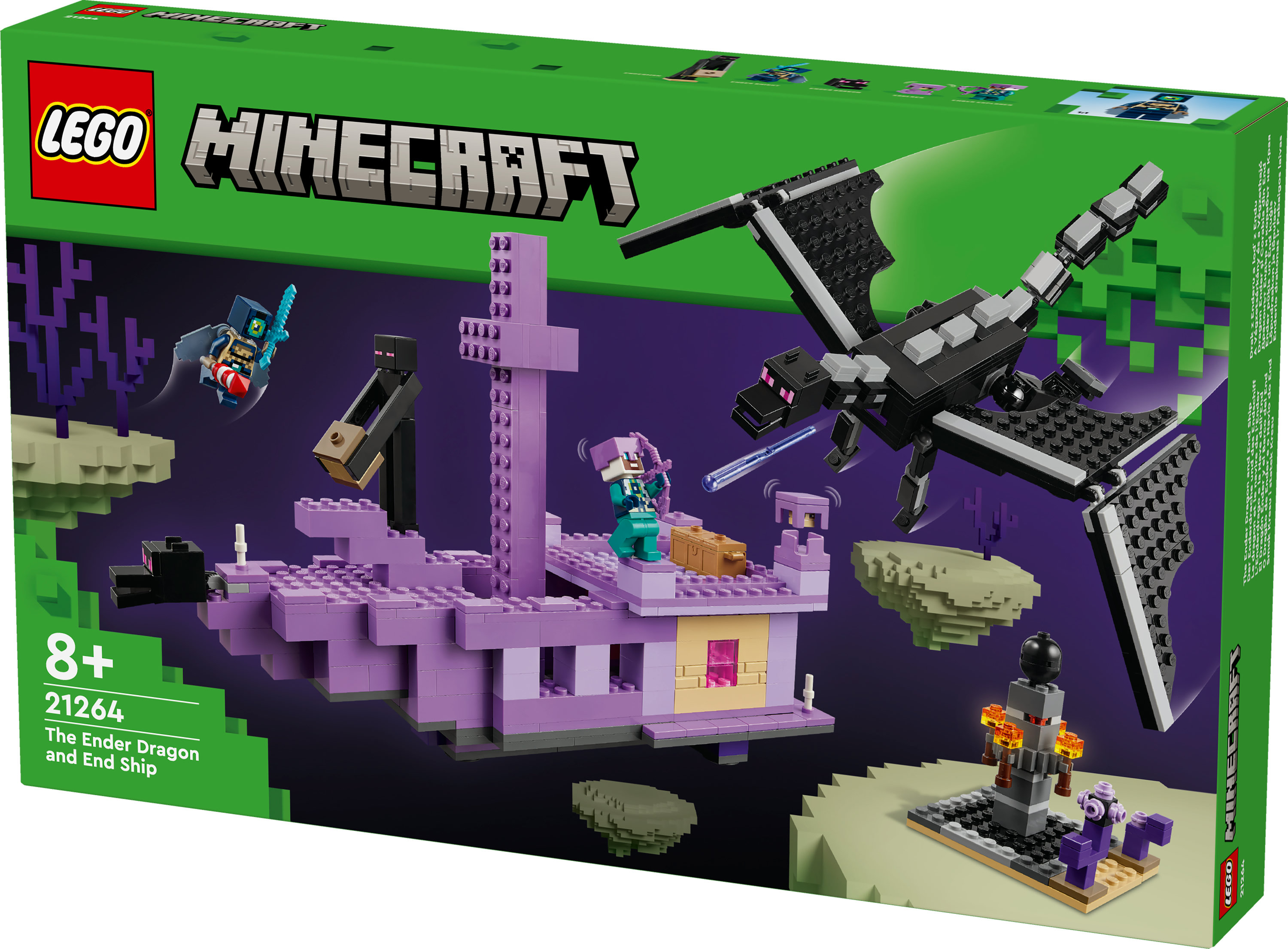 LEGO Minecraft L&rsquo;Enderdrago e la Nave dell&rsquo;End