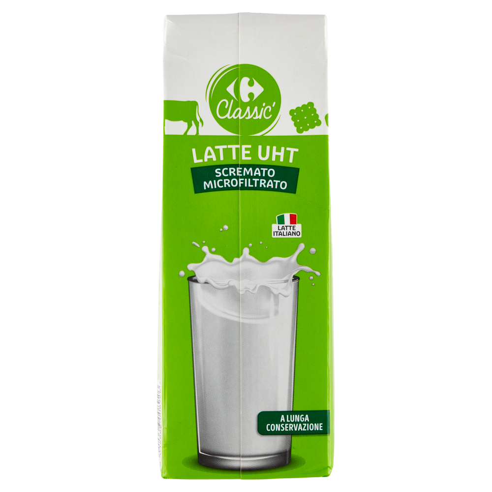 Carrefour Classic Latte UHT Scremato Microfiltrato 1000 ml