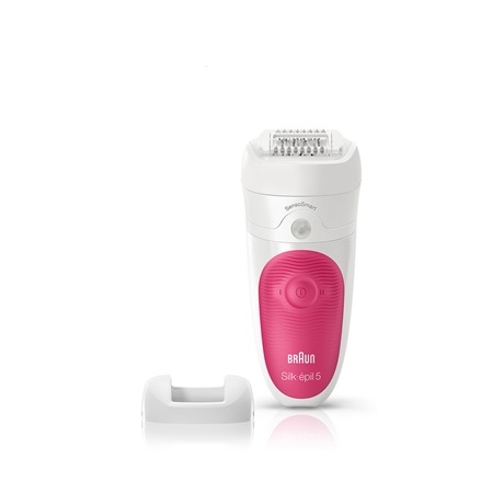 Braun Silk-&eacute;pil 5 5/500 SensoSmart 28 pinzette Rosa, Bianco