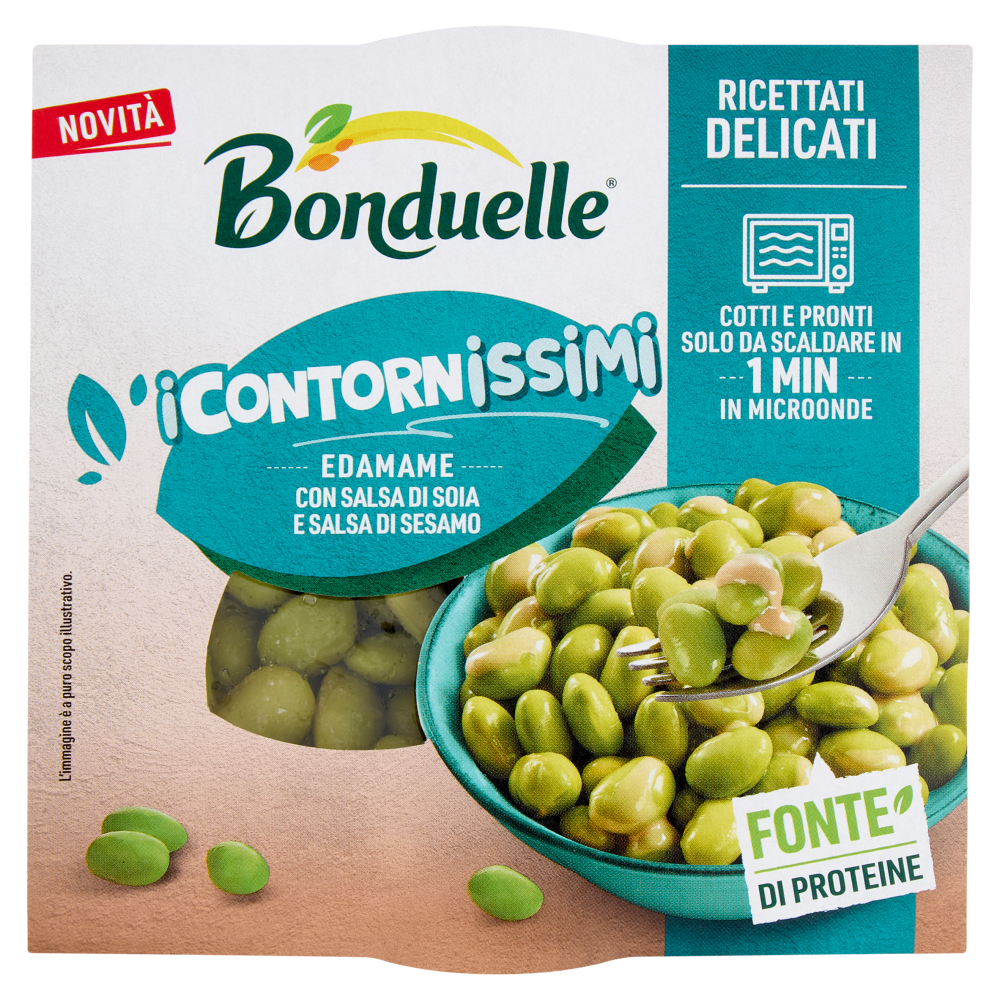 Bonduelle i Contornissimi Ricettati Delicati Edamame con Salsa di Soia e Salsa di Sesamo 120 g