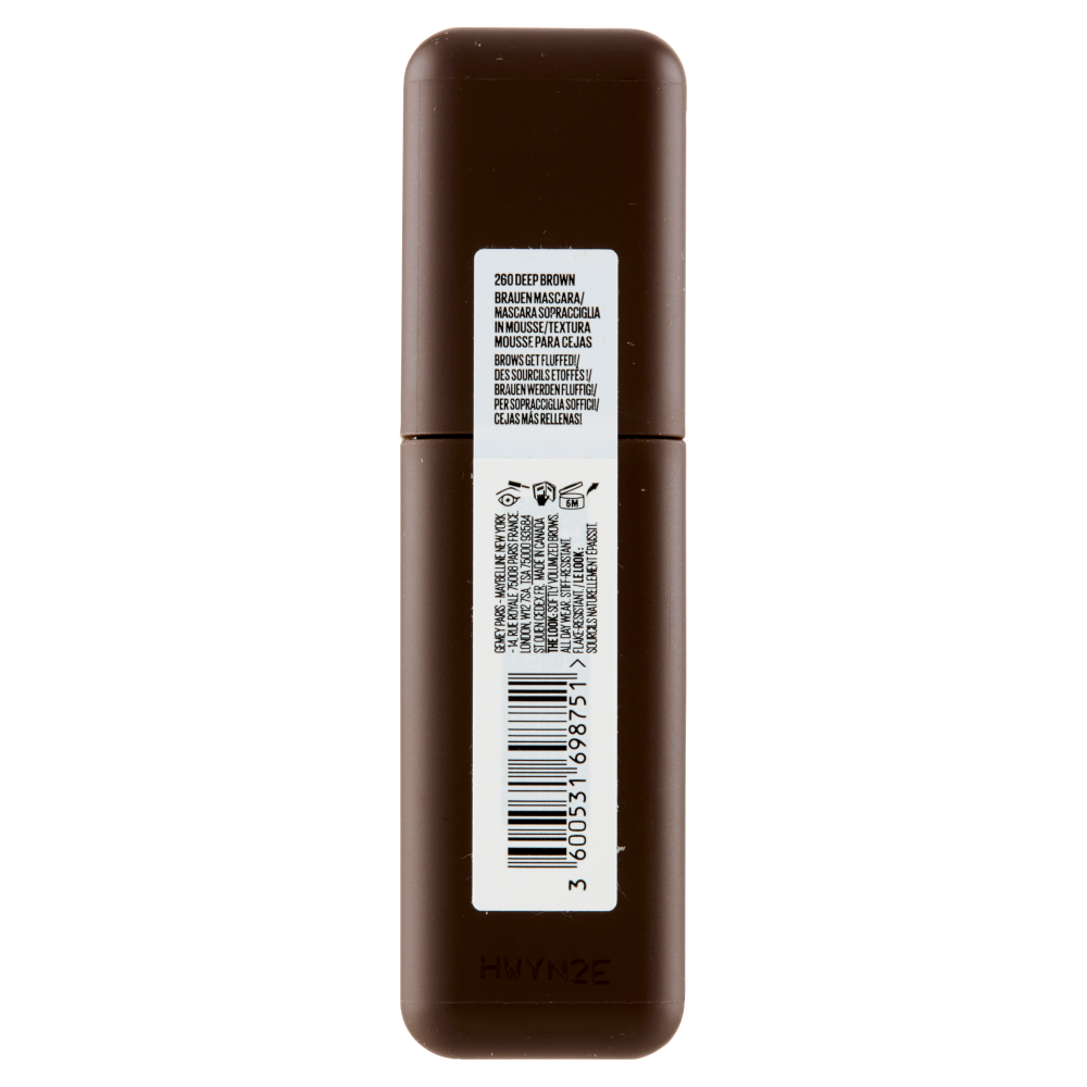 Maybelline New York Super Fluff Brow Mousse 260 Deep Brown 5 ml