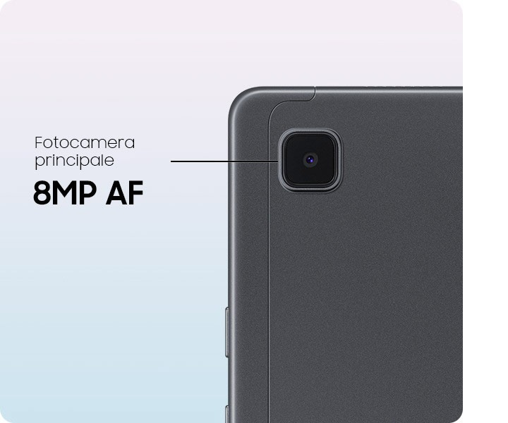 Samsung Galaxy Tab A7 Tablet, Display 10.4" TFT, 32GB Espandibili fino a 1TB, RAM 3GB, Batteria 7.040 mAh, LTE, Android 10, Fotocamera posteriore 8 MP, Dark Gray