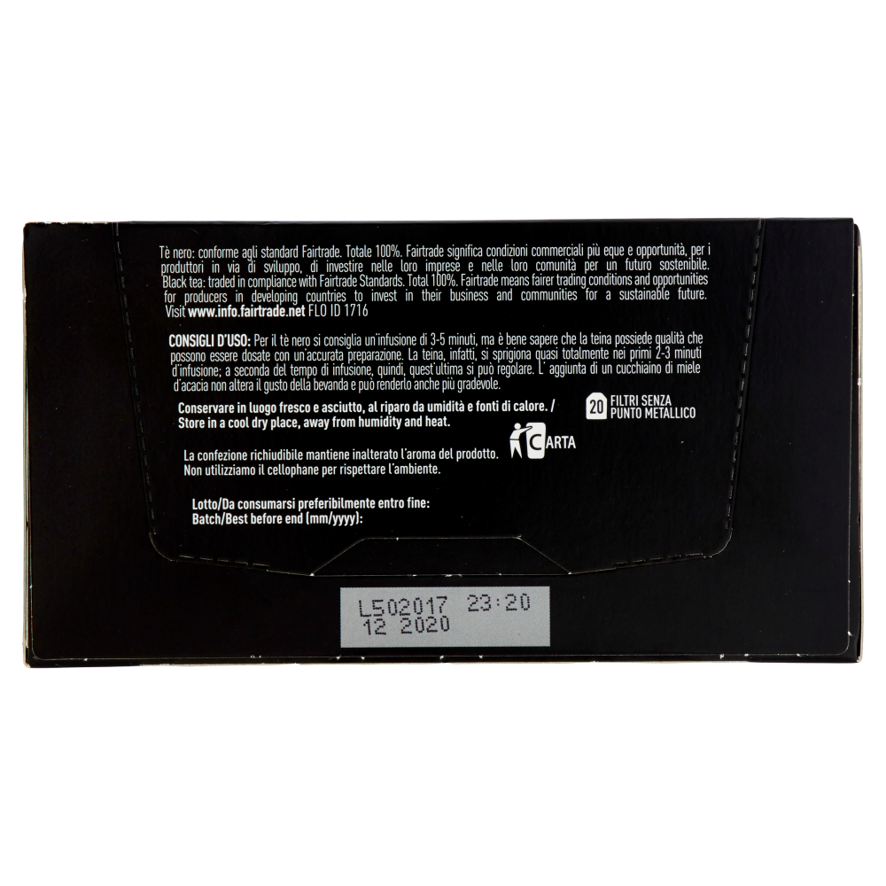 alce nero T&egrave; Nero 20 x 1,75 g