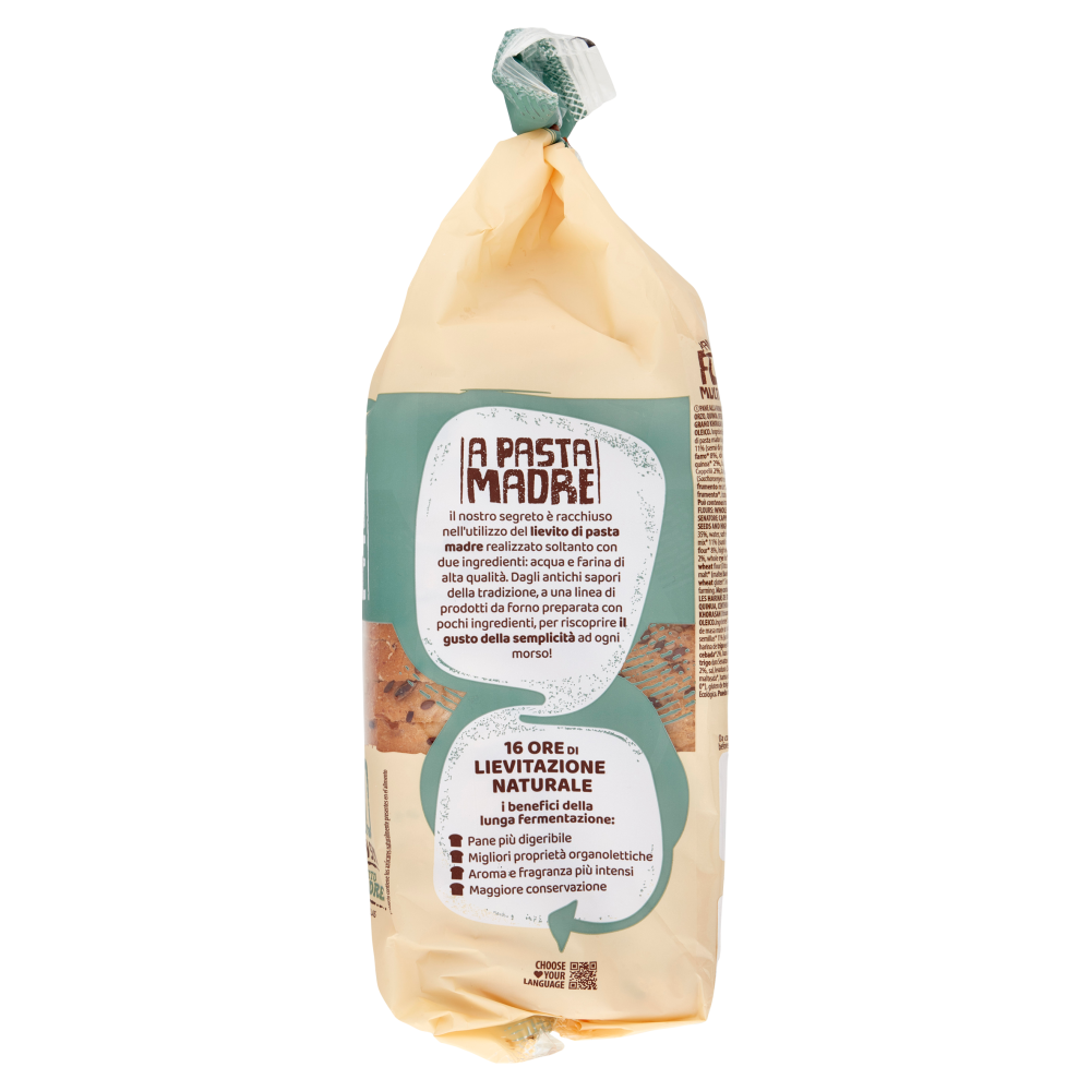 YukyBio A Pasta Madre Pane Biologico Forza 10 Multicereali con Semi 400 g