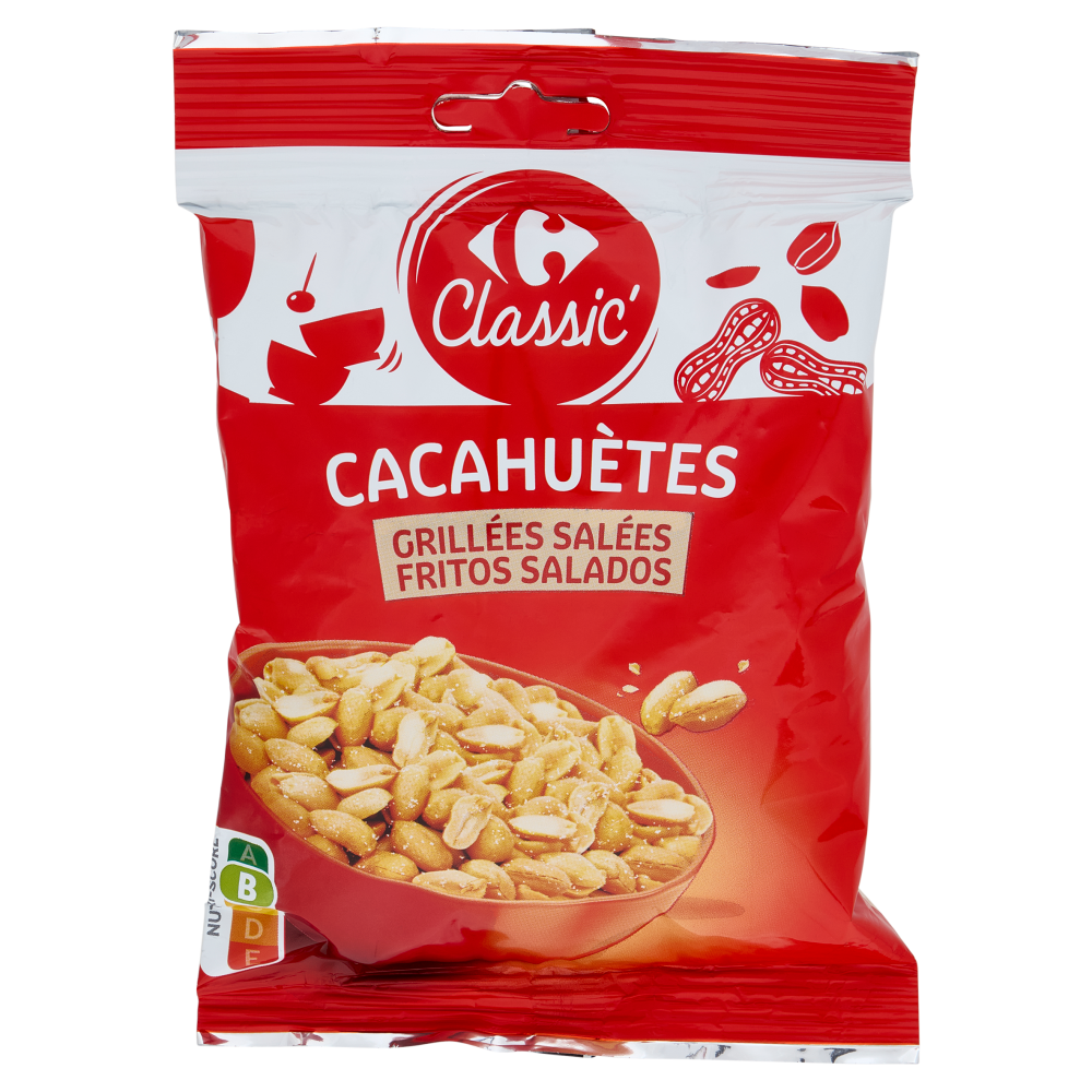 Carrefour Classic Cacahuètes Grillées Salées 250 g