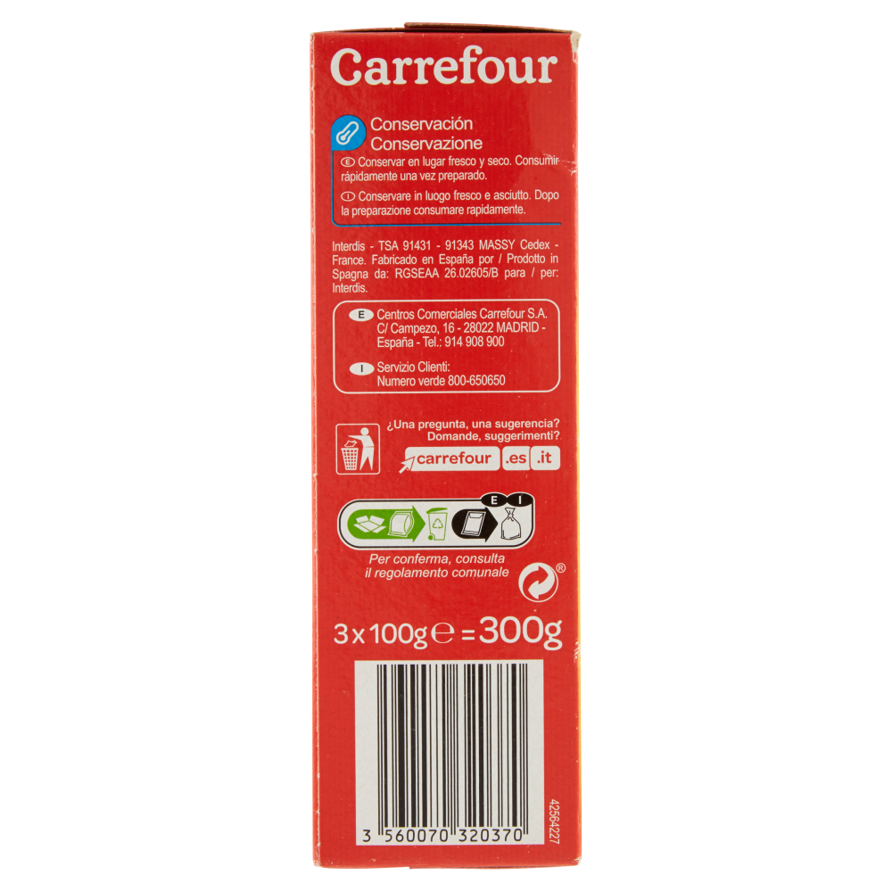 Carrefour Popcorn Gusto Burro 3 x 100 g