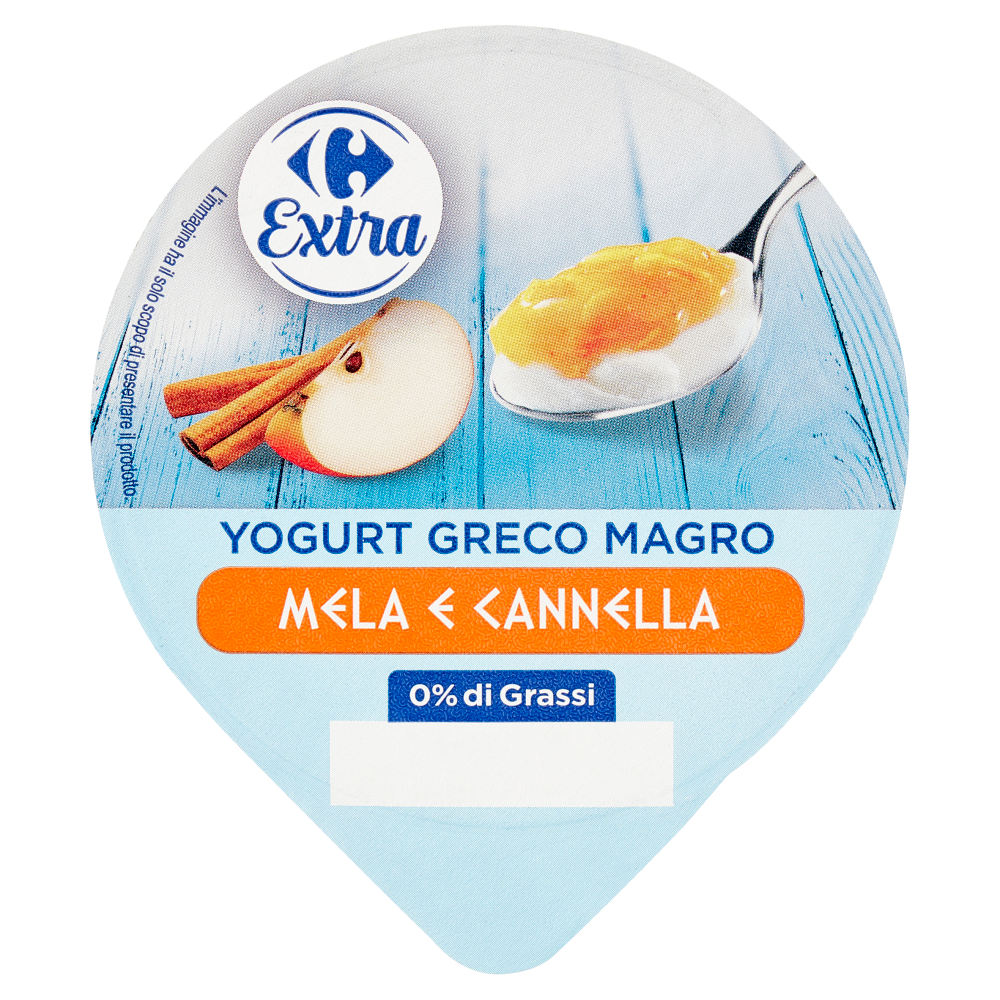 Carrefour Extra Yogurt Greco Magro Mela e Cannella 150 g