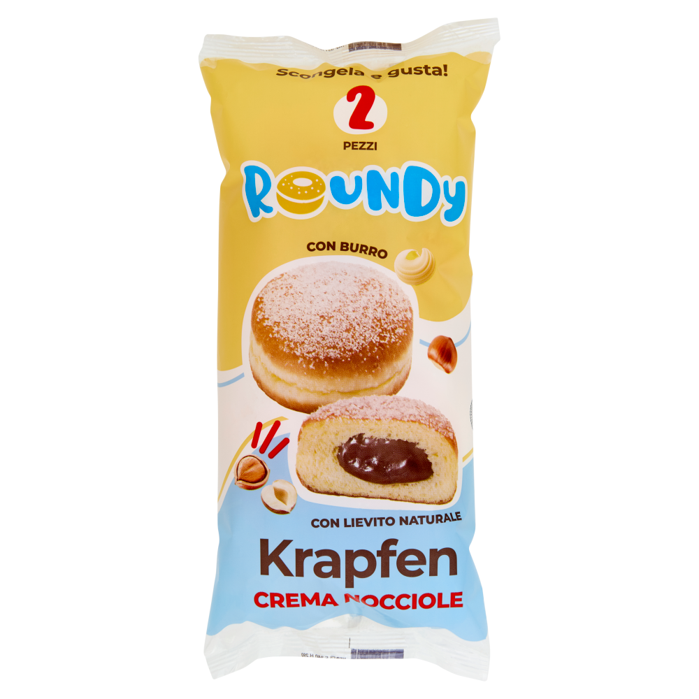 Roundy Krapfen Crema Nocciole 2 Pezzi 160 g