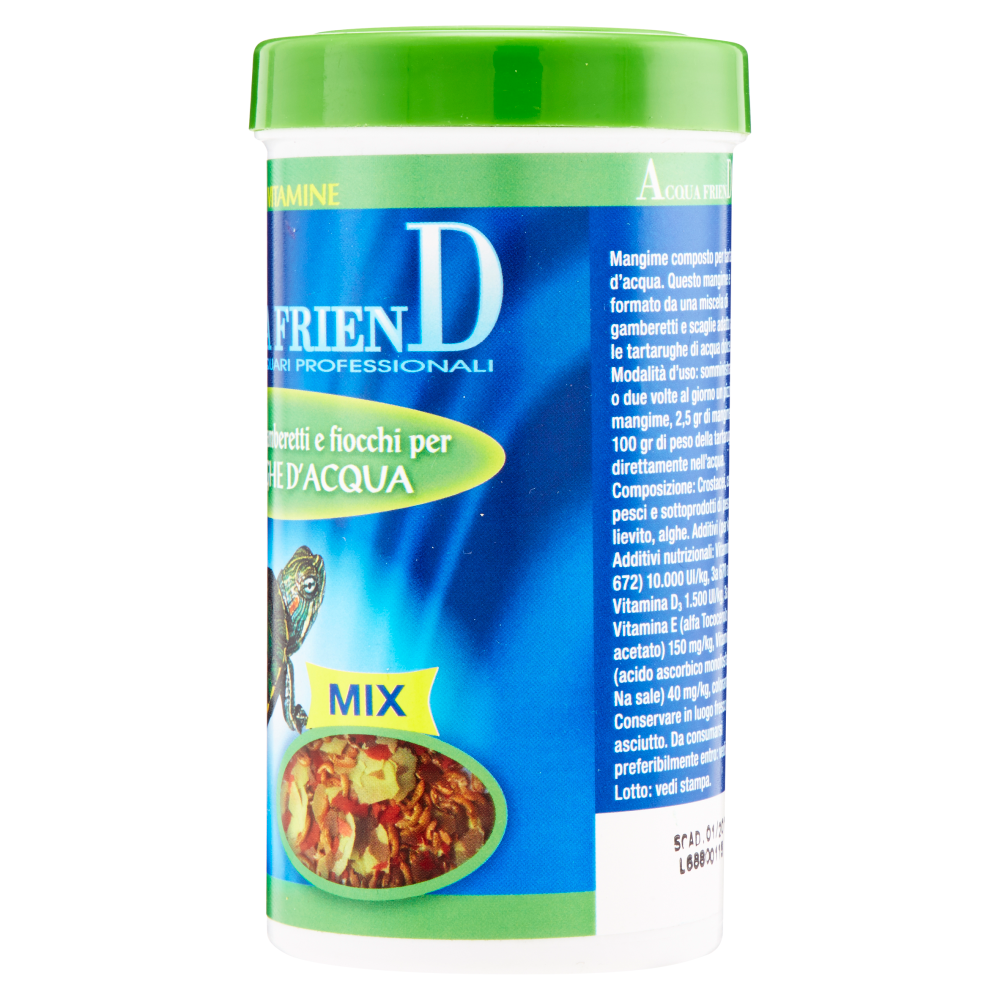 Acqua Friend Mangime mix gamberetti e fiocchi per Tartarughe d'Acqua 25 g