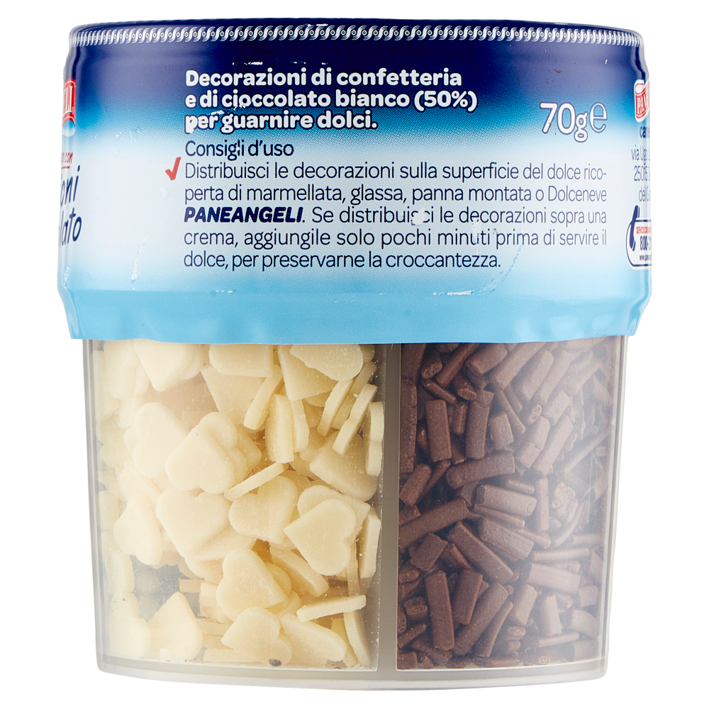 PANEANGELI decora con Decorazioni gusto Cioccolato 70 g