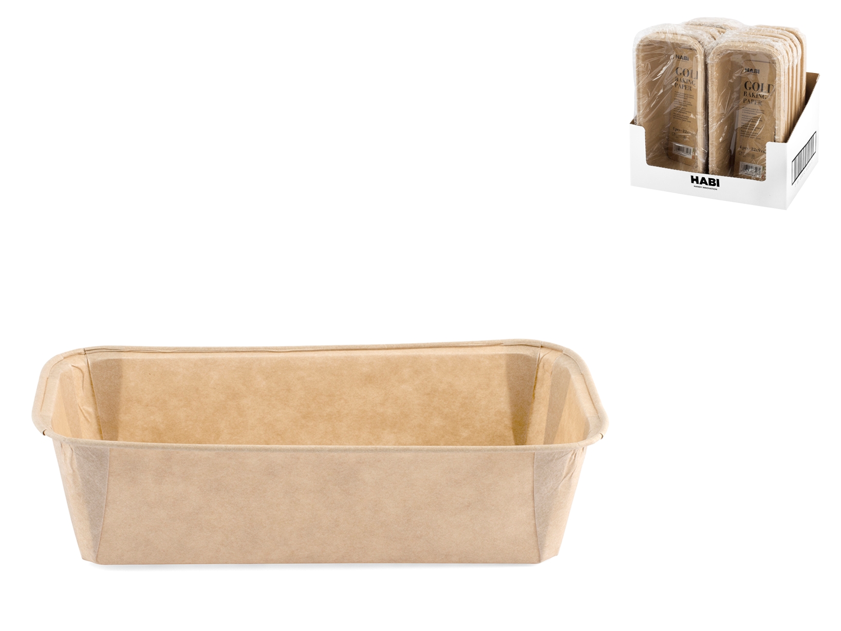 4 stampi gold rettangolari 22X9X6 