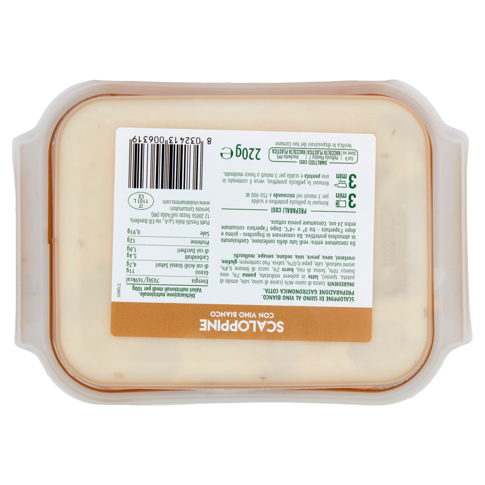 Viva La Mamma Scaloppine con Vino Bianco 220 g