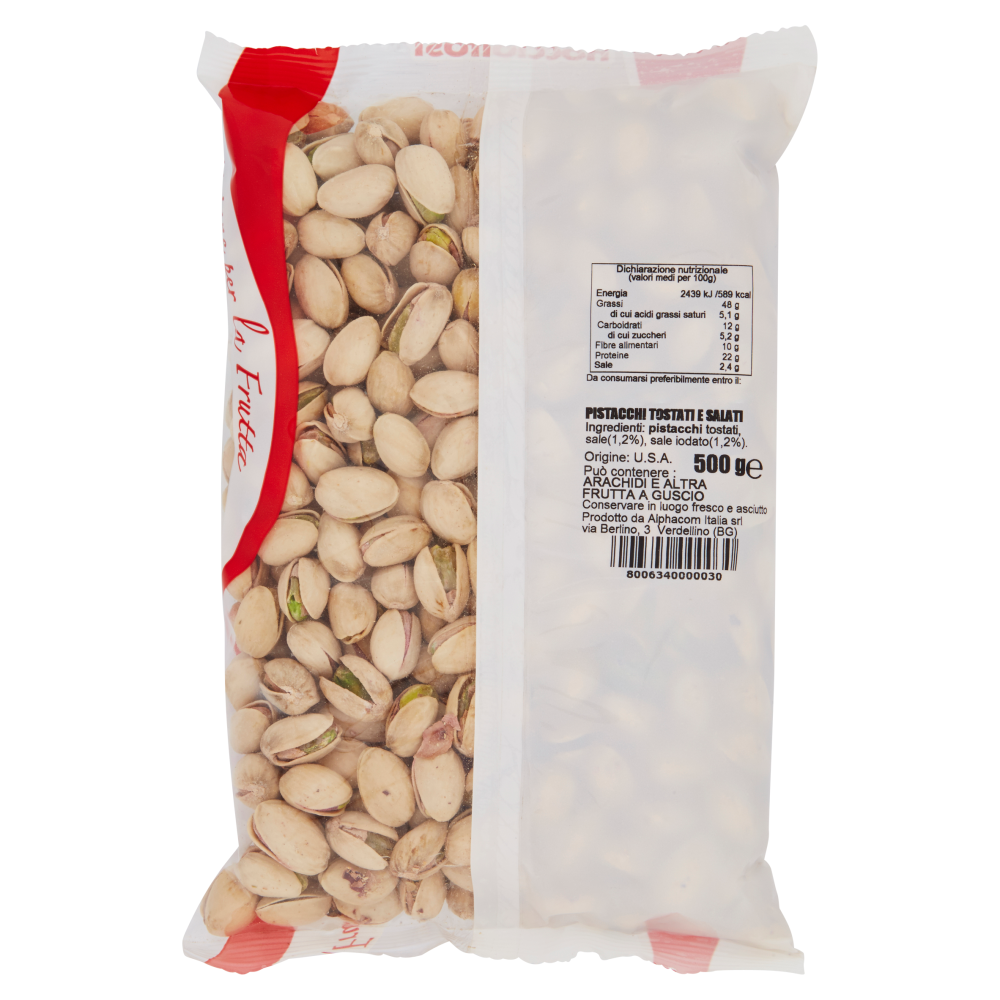 noccioltost Pistacchi Tostati e Salati 500 g