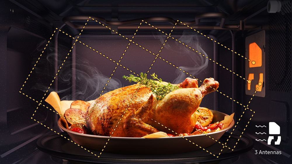 Samsung Microonde Grill BESPOKE Cottura Sana con Vaporiera 30L MG30T5018UG