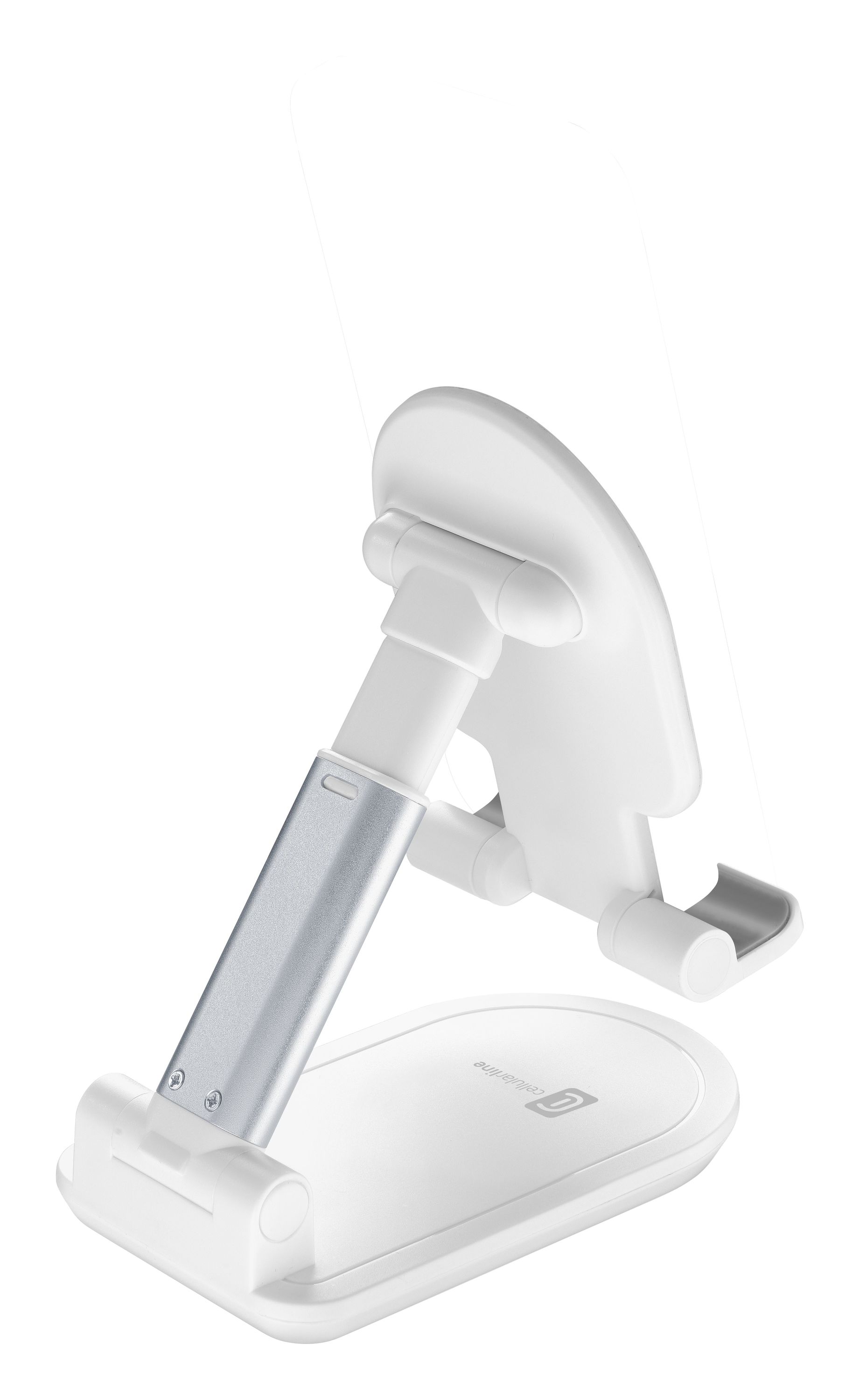Cellularline Table Stand - Universale per Smartphones e Tablets Supporto da tavolo pieghevole per smartphones e tablets