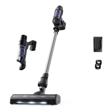 Rowenta RH6A21WO scopa elettrica Aspirapolvere a bastone 2 in 1 Batteria Secco Senza sacchetto 140 W Alluminio, Viola