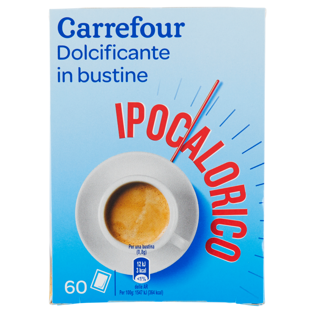 Carrefour Dolcificante in bustine 60 x 0,8 g