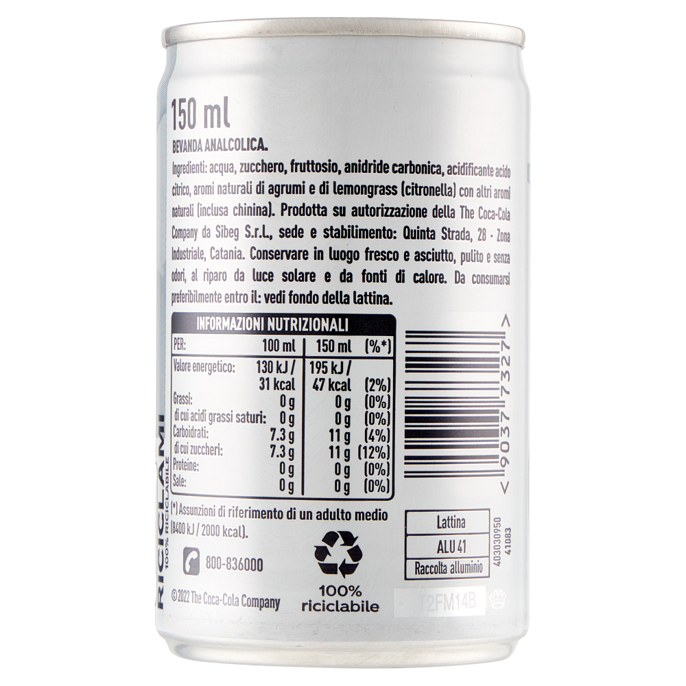 Kinley Tonic Water Mini Can 150 ml