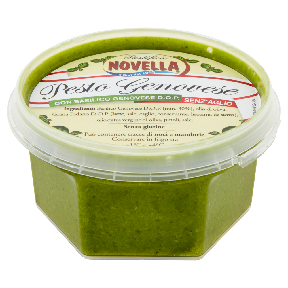 Pastificio Novella Pesto Genovese con Basilico Genovese D.O.P. Senz'Aglio 130 g