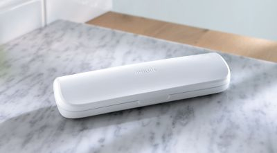 Philips Sonicare serie 3100 Spazzolino Elettrico Sonico Bianco, con custodia da viaggio HX3673/13