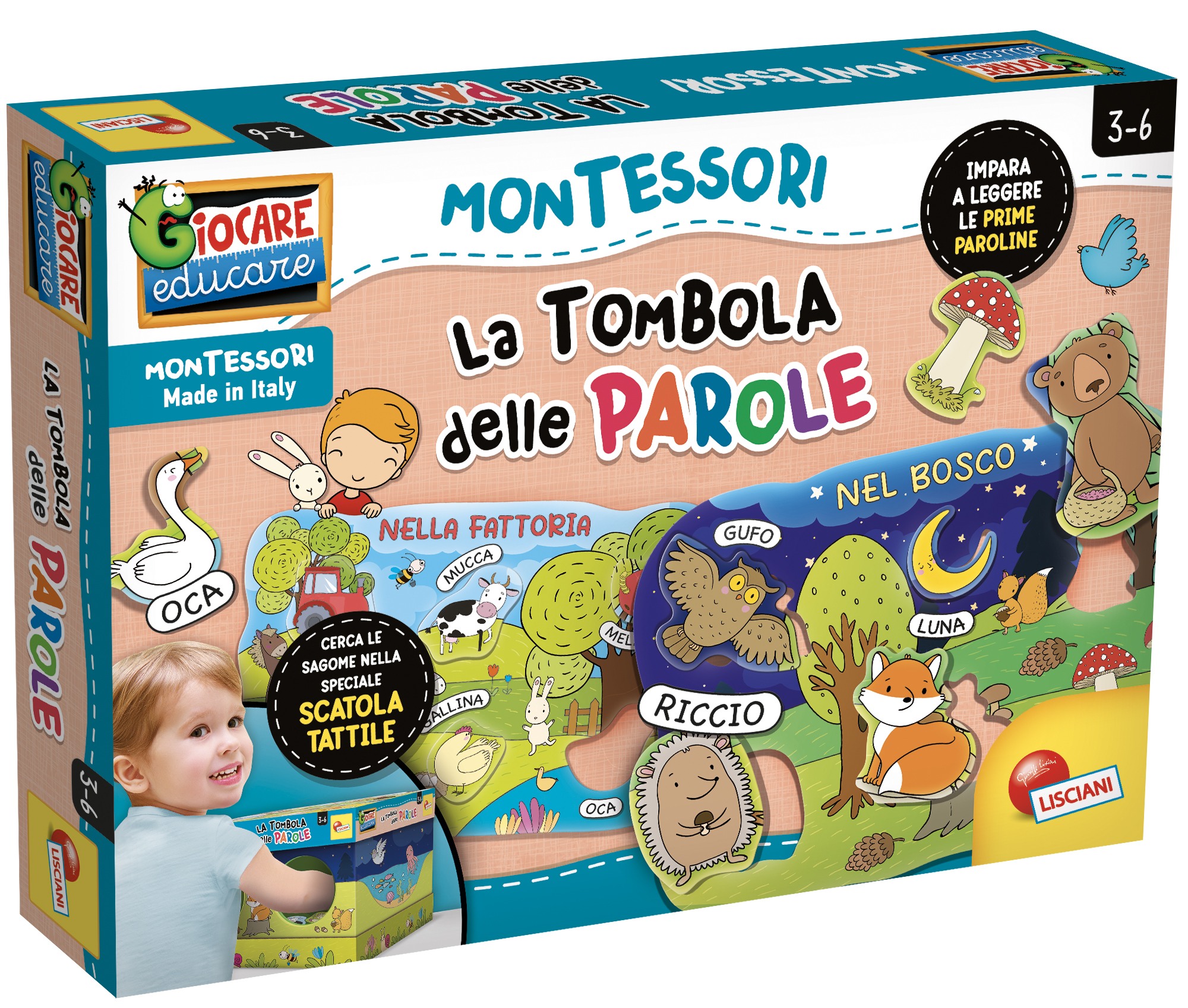 Lisciani Montessori Maxi La Tombola Delle Parole