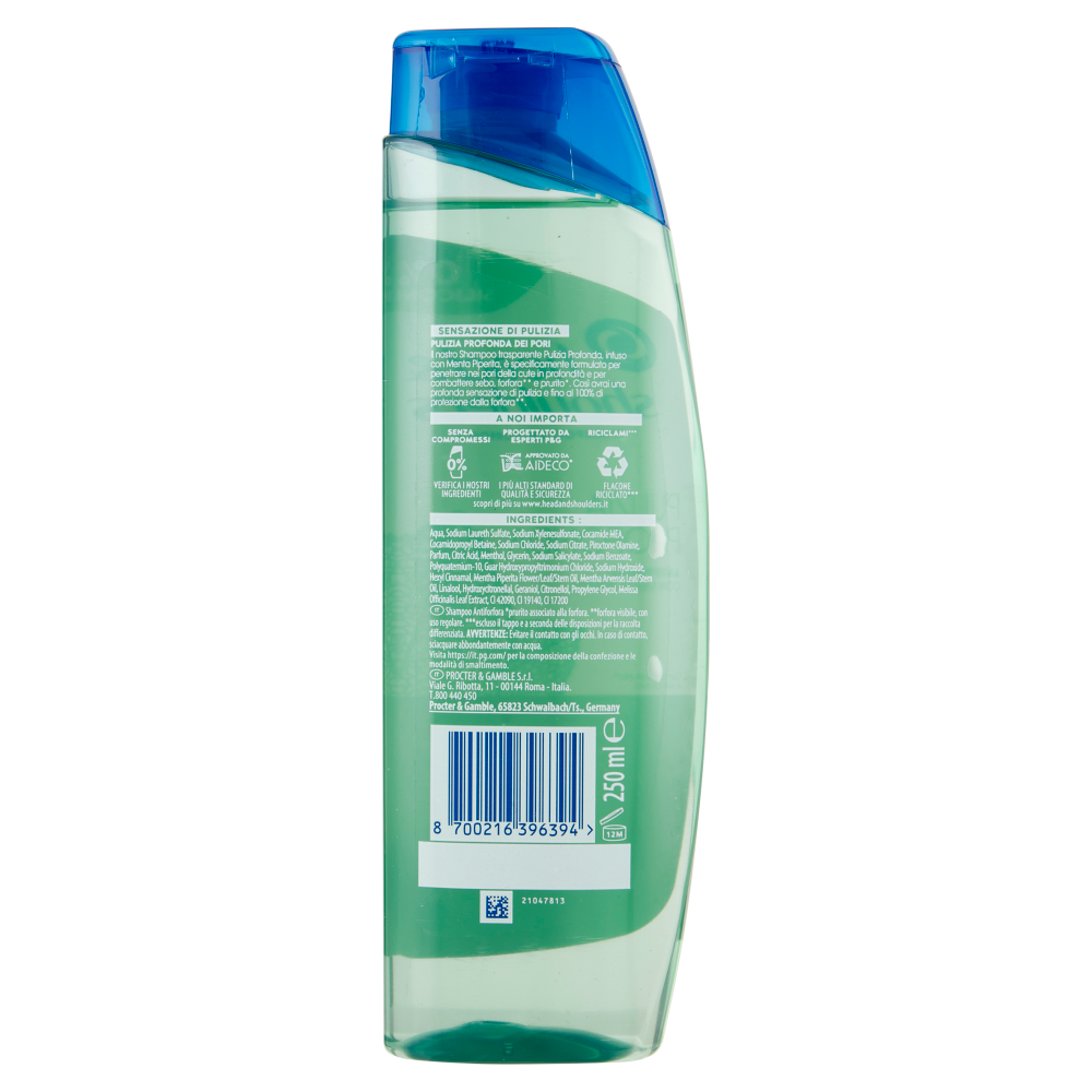 Head & Shoulders Shampoo Antiforfora Antiprurito* Pulizia Profonda 250 ml